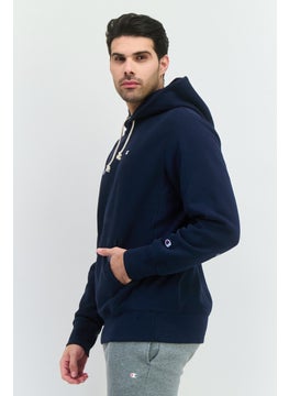 Champion Men Sportswear Fit Long Sleeve Outdoor Sweatshirts, Navy  - Image 2