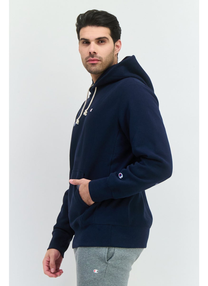 Champion Men Sportswear Fit Long Sleeve Outdoor Sweatshirts, Navy  - Image 2