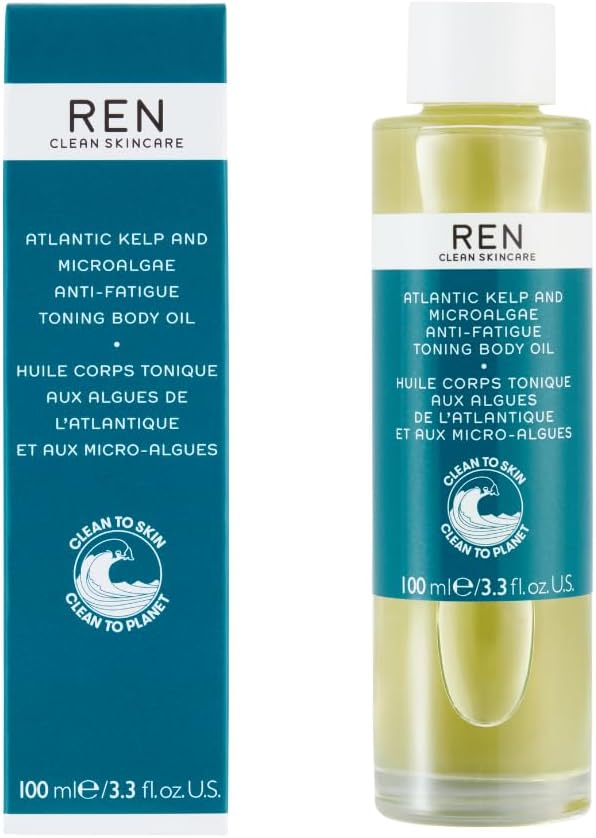 REN Clean Skincare Atlantic Kelp and Microalgae AntiFatigue Body Oil 100 ml Black