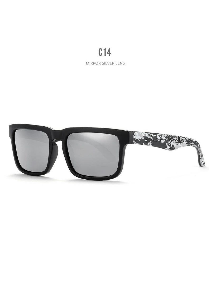 kdeam Trendy and cool outdoor sports sunglasses, polarized sunglasses, colorful true film UV-resistant sunglasses - Image 1