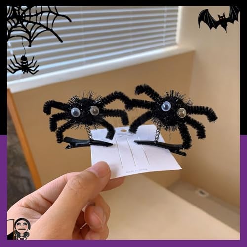 TLISMI Halloween Party Hair Clips for Women & Kids – Funny Spider Hair Accessories with Googly Eyes & Spring Legs – Cute Scary Party Favors for All Saints’ Day, Trick or Treat, Cosplay & Theme Events - Image 5
