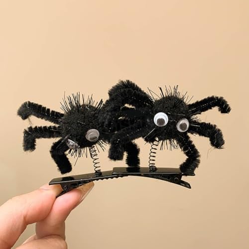 TLISMI Halloween Party Hair Clips for Women & Kids – Funny Spider Hair Accessories with Googly Eyes & Spring Legs – Cute Scary Party Favors for All Saints’ Day, Trick or Treat, Cosplay & Theme Events - Image 4