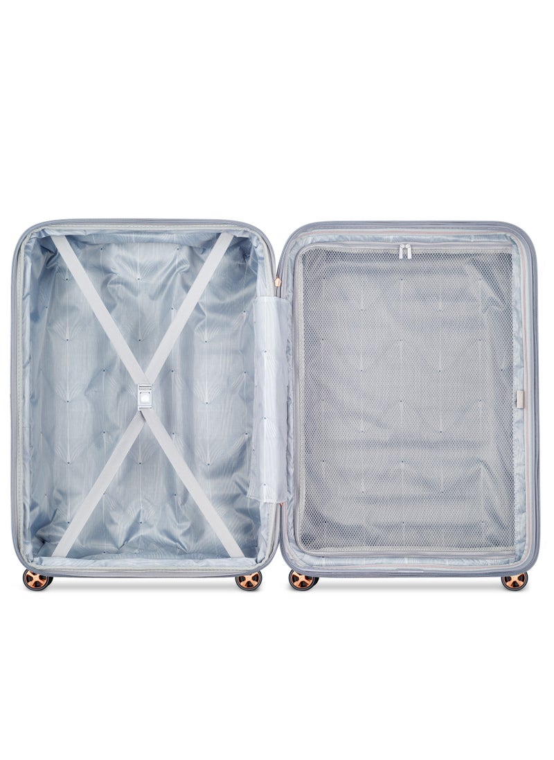 DELSEY Paris Helium Shadow 5.0 82cm Hardcase 4 Double Wheel Check-In Luggage Trolley Platinum - 00287881911  - Image 3