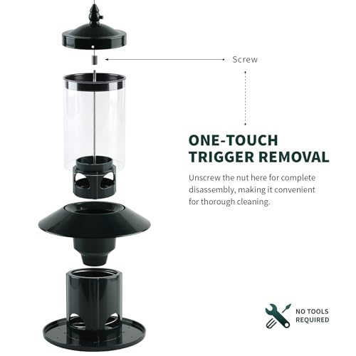 Dreamdrawer Squirrel-Proof Bird Feeder for Outdoor Wild Bird - Image 4