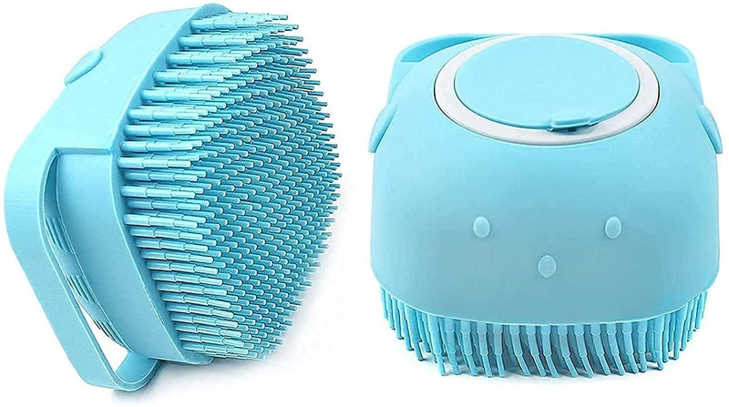 Silver Spoon Soft Silicone Bath Brush with Shampoo Dispenser - Image 2
