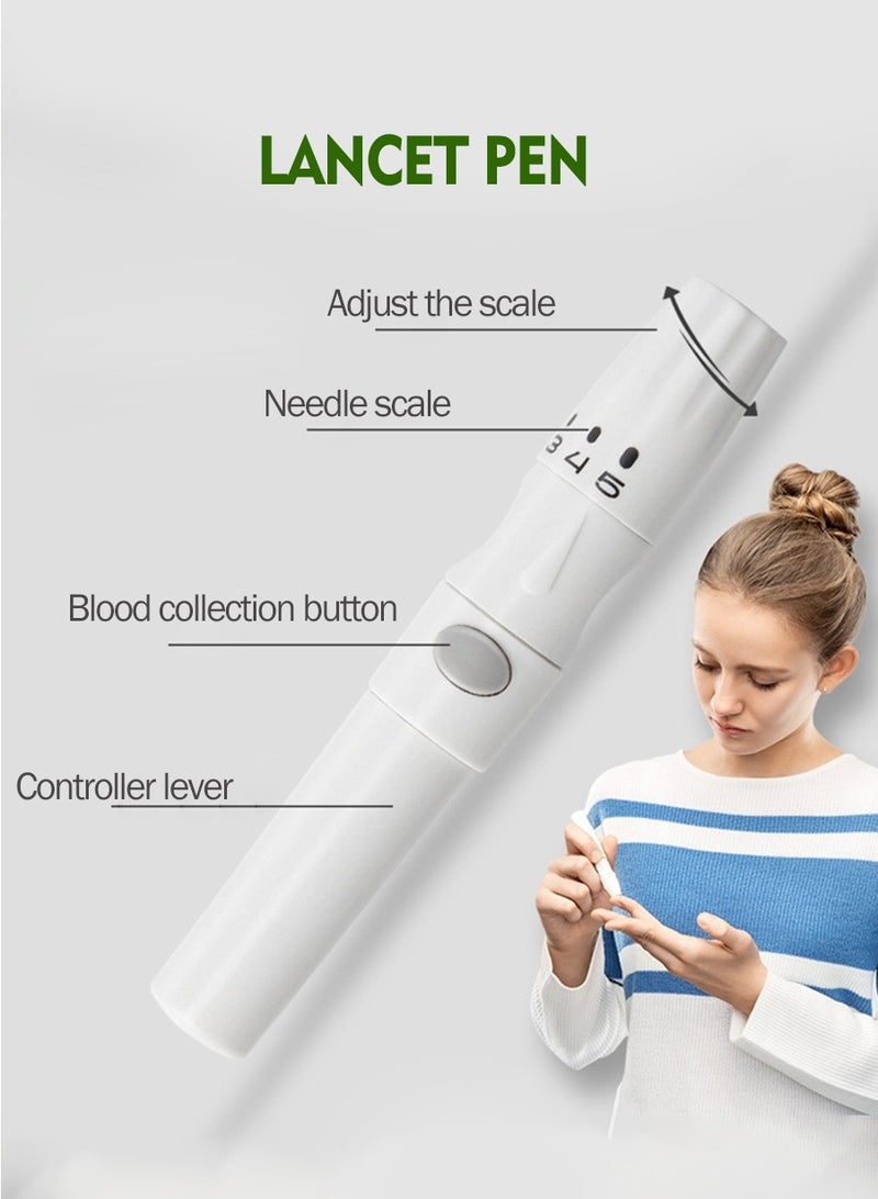 BEIRUI Portable Blood Glucose Monitoring Kit - Includes 50 Test Strips + 50 Lancets + Monitor Device + Lancing Device. Fully automatic portable glucose meter provides accurate and user-friendly diabetes testing with fast results and memory storage capability. - Image 5