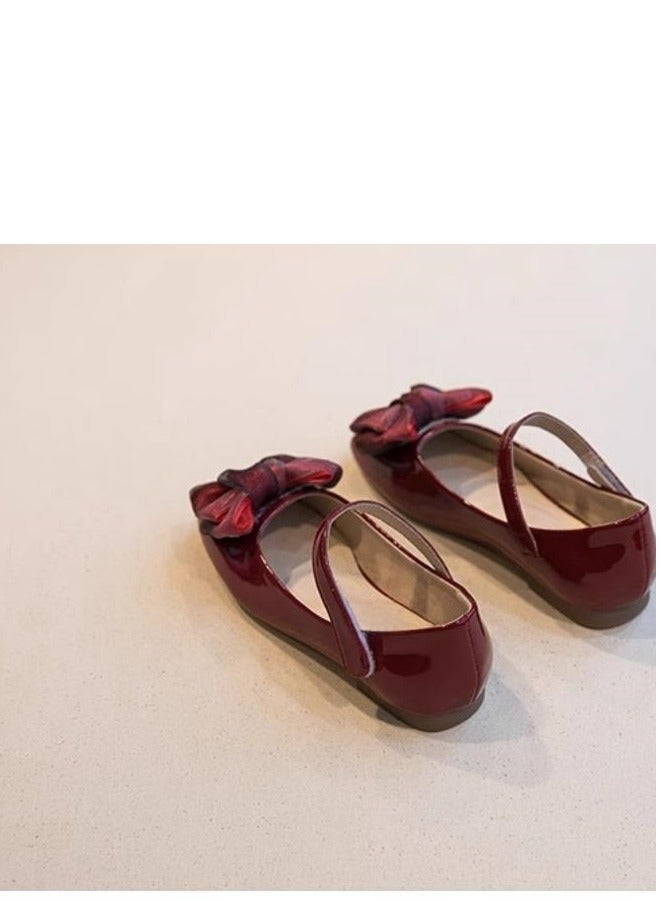 Girl Butterfly Princess Western style Little Leather Shoes - Image 3
