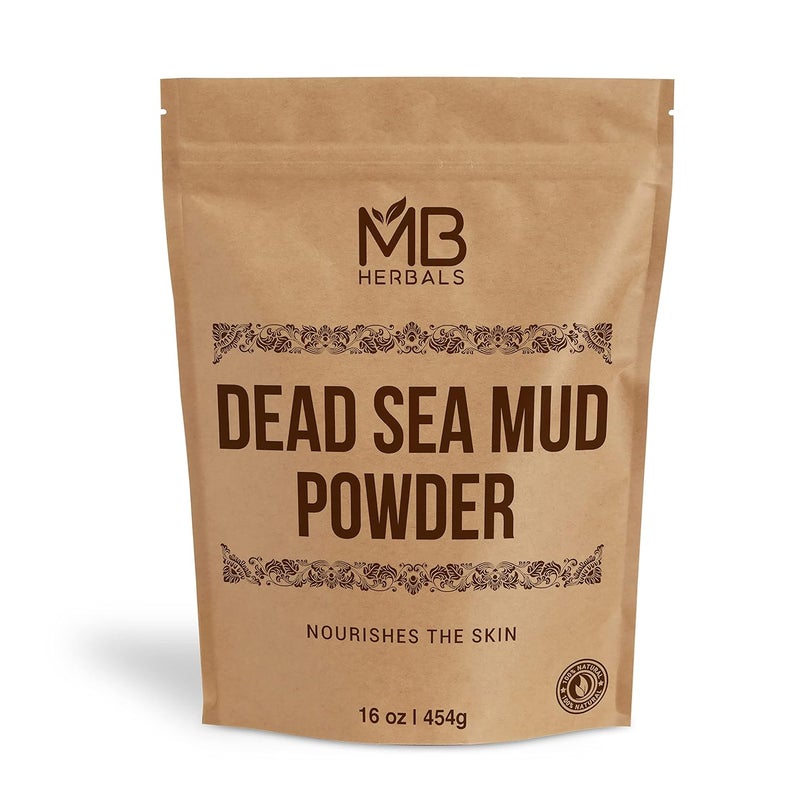 MB Herbals Dead Sea Mud 1 lb  16 oz  454 Gram  For Face Packs