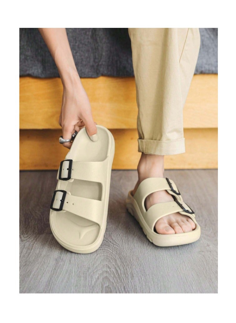 بونكا حذاء رجالي صندل زوج ناعم ومريح بشريطين مزدوجين للحصول على أقدام مفتوحة سهل الارتداء - Image 4