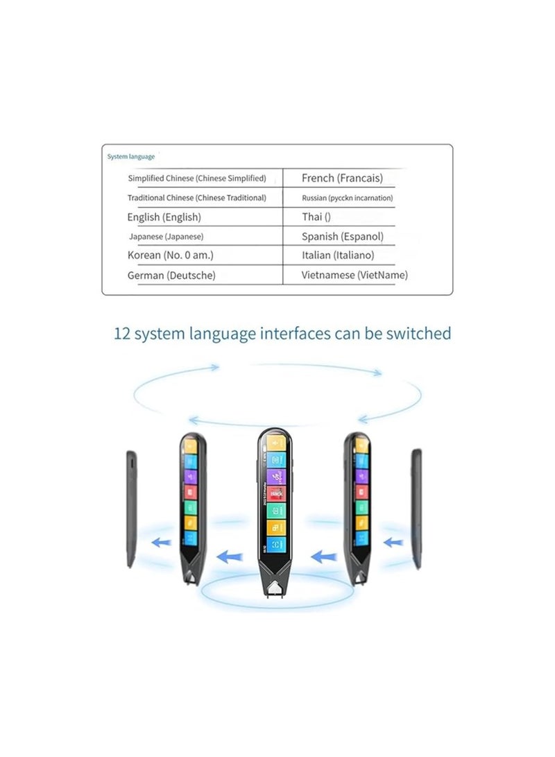 Exam Reading Pen for Students - Reading Support Human Reader Alternative Classroom Aid Pen Scanner Text to Speech Device for Dyslexia Pen Scanner for Data Input Language Translator Device zhaoyuefa - Image 3