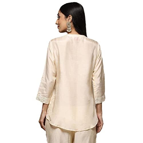 BIBA Women Solid Mix and Match(CHIKANKA19073_Beige_32) - Image 2