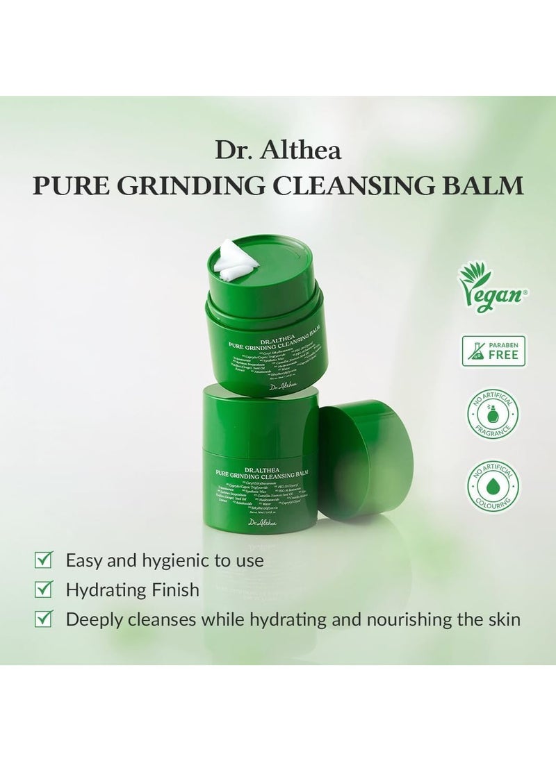Dr.althea Dr.Althea Pure Grinding Cleansing Balm | Hygenic One-Step Makeup Remover with Madecassoside | Non-Greasy Sorbet Texture | Gentle, Soothing for All Skin Types | Korean Vegan Skincare | 1.69 Fl Oz  - Image 5
