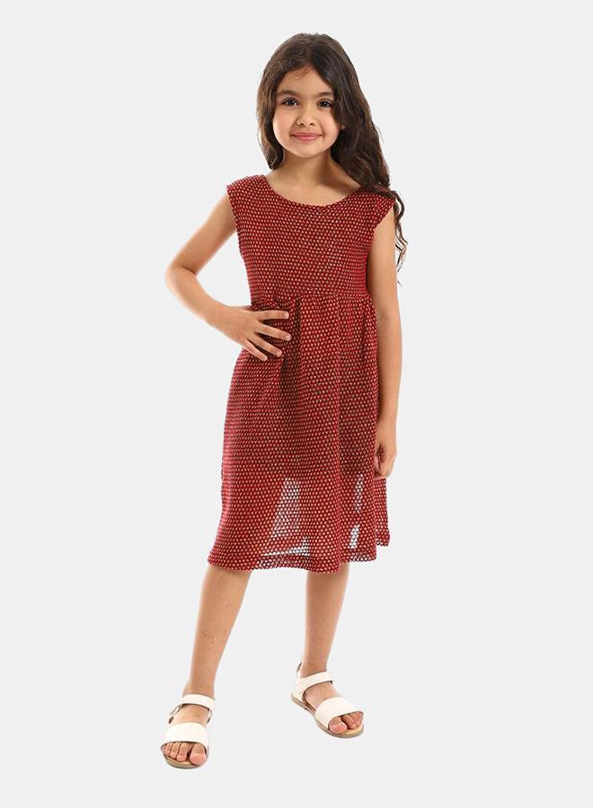 kady Stitched Slip On Dressgirls marron 10 - Image 1