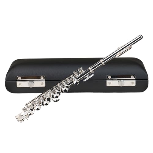 Kadence FL-M1 Concert Flute | 16 Keys with Closed Hole | Steel Springs, Cylindrical Bore with C-Footjoint | Includes Hard Leather Case | Silver - Image 1