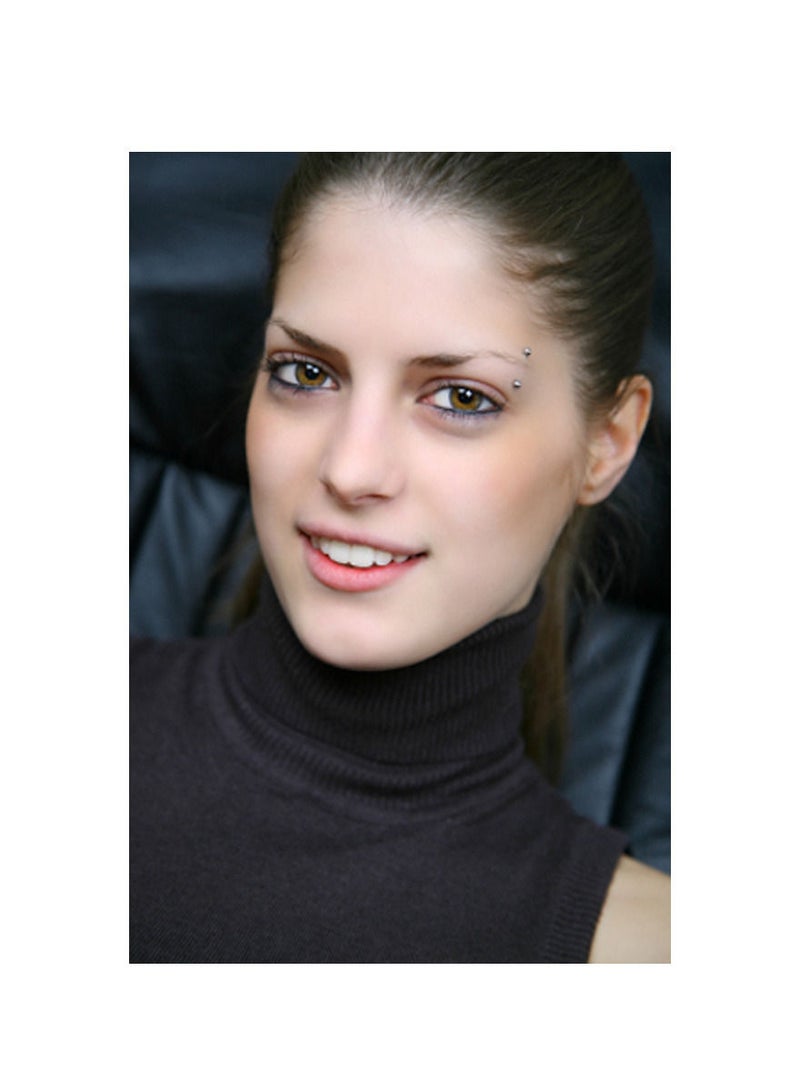 إكس 8 بودي هاردوير مثبِّت حاجب العين فضي 3 قطع تستخدم لاغلاق الفتحة وقت الحاجة سماكة 18جي - Image 2