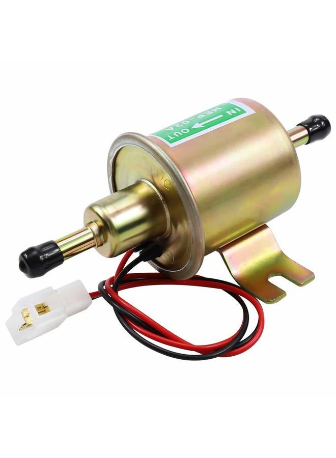 SOLLON Electric Fuel Pump 12V Universal Low Pressure 12 Volt Transfer Inline Fuel Pump for Lawn Mower Carburetor Gas Diesel Engine 2.5-4psi HEP-02A - Image 4