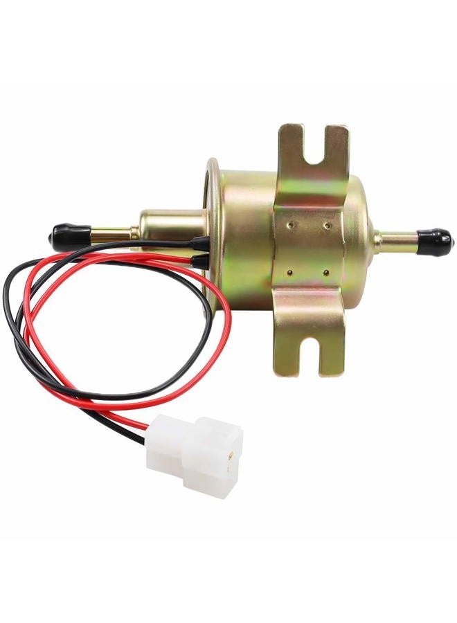 SOLLON Electric Fuel Pump 12V Universal Low Pressure 12 Volt Transfer Inline Fuel Pump for Lawn Mower Carburetor Gas Diesel Engine 2.5-4psi HEP-02A - Image 5
