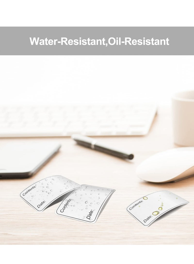 SOLARAE 200PCS Freezer Labels 6x3cm Frozen Food Labels Stickers Removable and Leaves no Residue When Off Labels for Storage Boxes Easy to Write for Refrigerator Freezer Box - Image 4