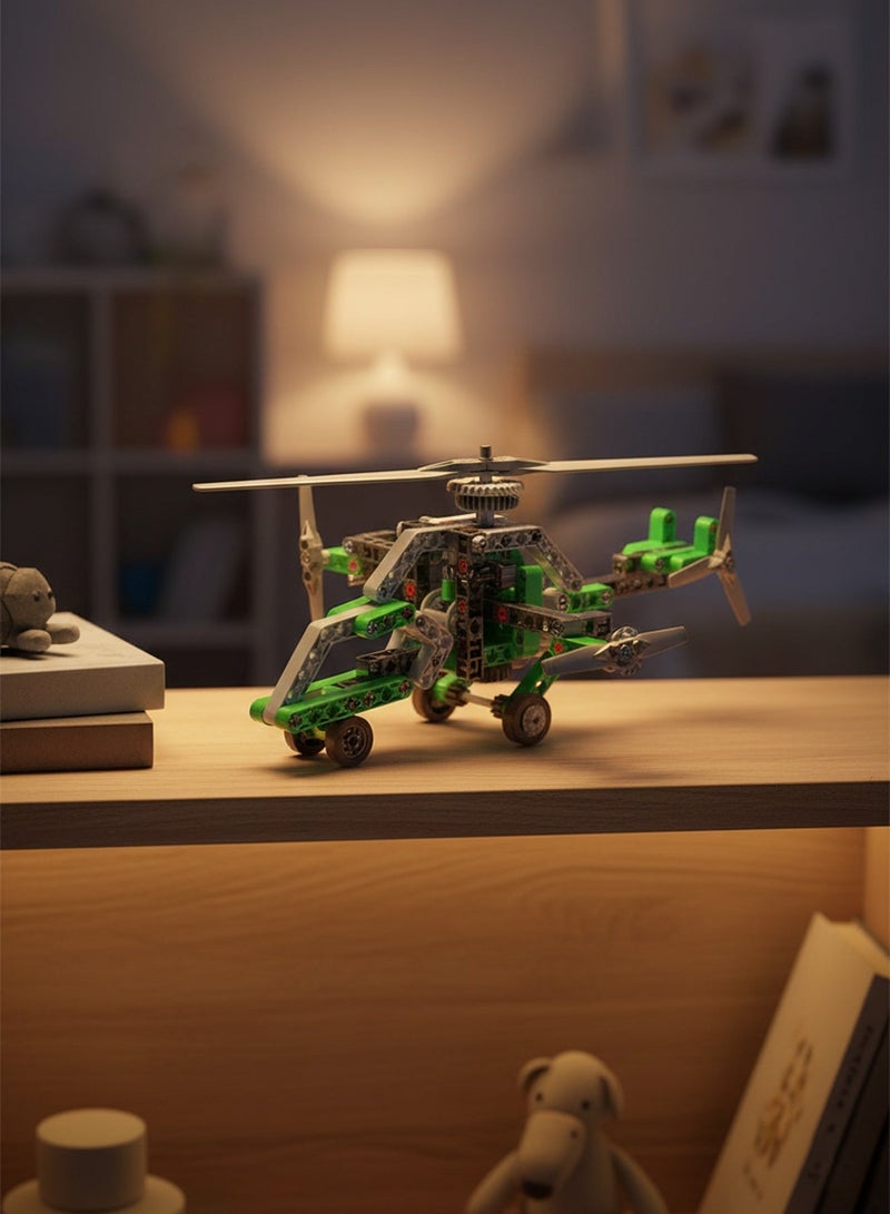 كلمينتوني مختبر ميكانيكا كليمنتوني - مجموعة بناء طائرات هليكوبتر وطائرات | لعبة STEM للأطفال - Image 3