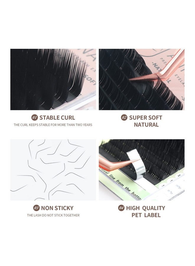 ANNAFRIS L/L+/Lc/Ld/Lu(M) Curl Individual Eyelash Extension Natural Synthetic Mink Matte Black False Lashes Extension Faux Cils Maquillage (Ld Curl 0.07 8 15Mm Mix) - Image 4