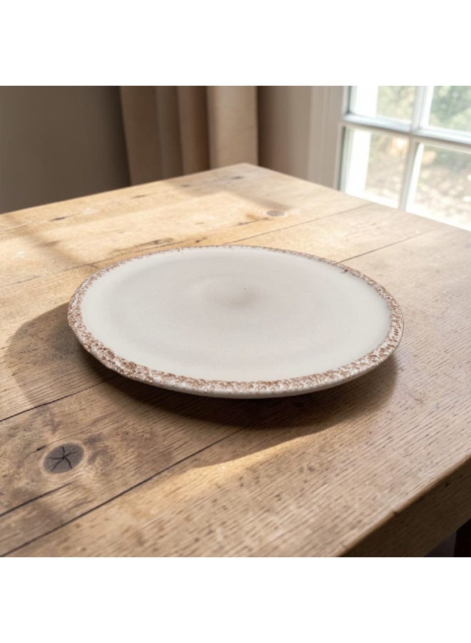 color zone pottery A ceramic and porcelain dish for decoration and serving food. Microwave, dishwasher, and oven safe. Lightweight and scratch-resistant. 28 cm - Image 3