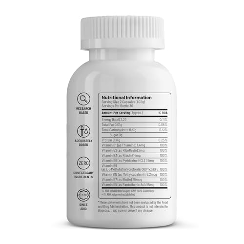 Unived Wholefood Natural B-Complex | Raw B-Vitamins | 100% Natural | One Month Supply - Image 2