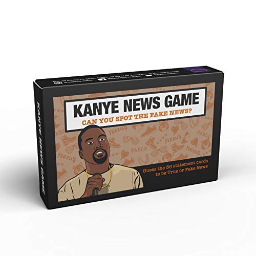 Bubblegum Stuff Kanye News Game Guess The Kanye Fake News Quote Comedy Card Guessing Game Suitable for Family Kids Teenagers Adults - Image 1