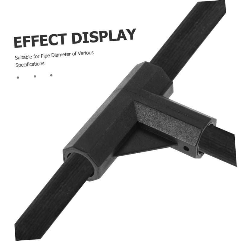 50 Pcs Nylon Tee Joint Valve Core Tool Kit Black for Camping Outdoor Travel Storage Rack - Image 4