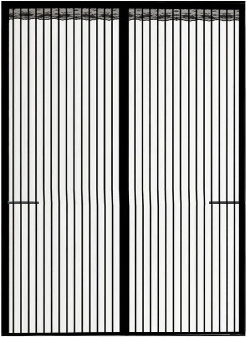 GGOOT Summer Magnet Slide Door, Screen For Door to Keep Bugs Out, Self Sealing, Heavy Duty, Hands-Free Mesh Fiberglass Mesh Curtain Net Sliding Doorways Screen for Door Magnets - Image 1