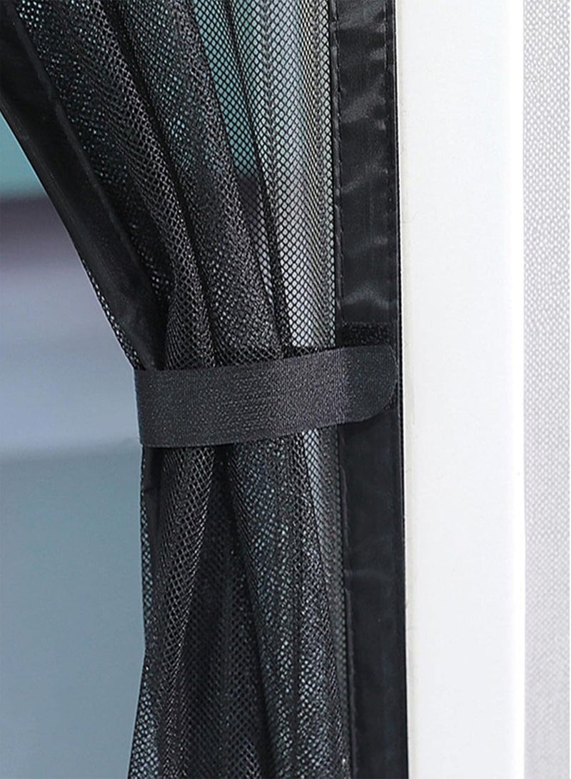 GGOOT Summer Magnet Slide Door, Screen For Door to Keep Bugs Out, Self Sealing, Heavy Duty, Hands-Free Mesh Fiberglass Mesh Curtain Net Sliding Doorways Screen for Door Magnets - Image 5