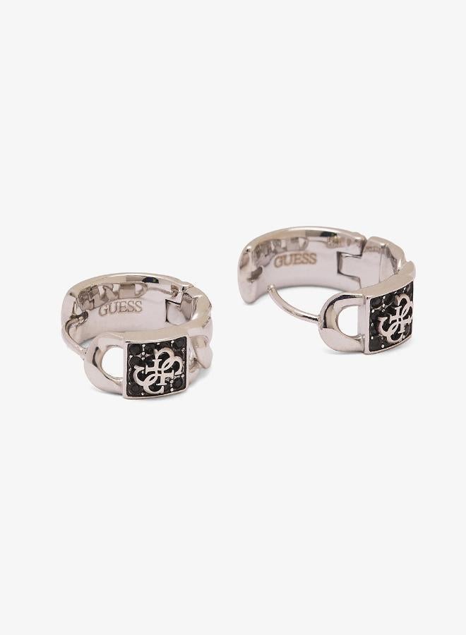 GUESS Logo 15Mm 4G Pave Earrings - Image 2