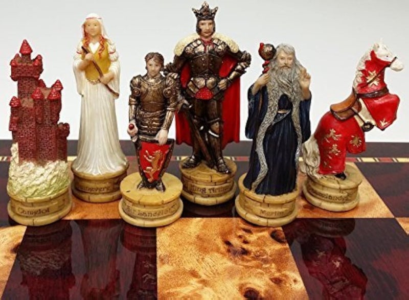 HPL King ArthurSir Lancelot Medieval Times Camelot Chess Men Set NO Board - Image 3