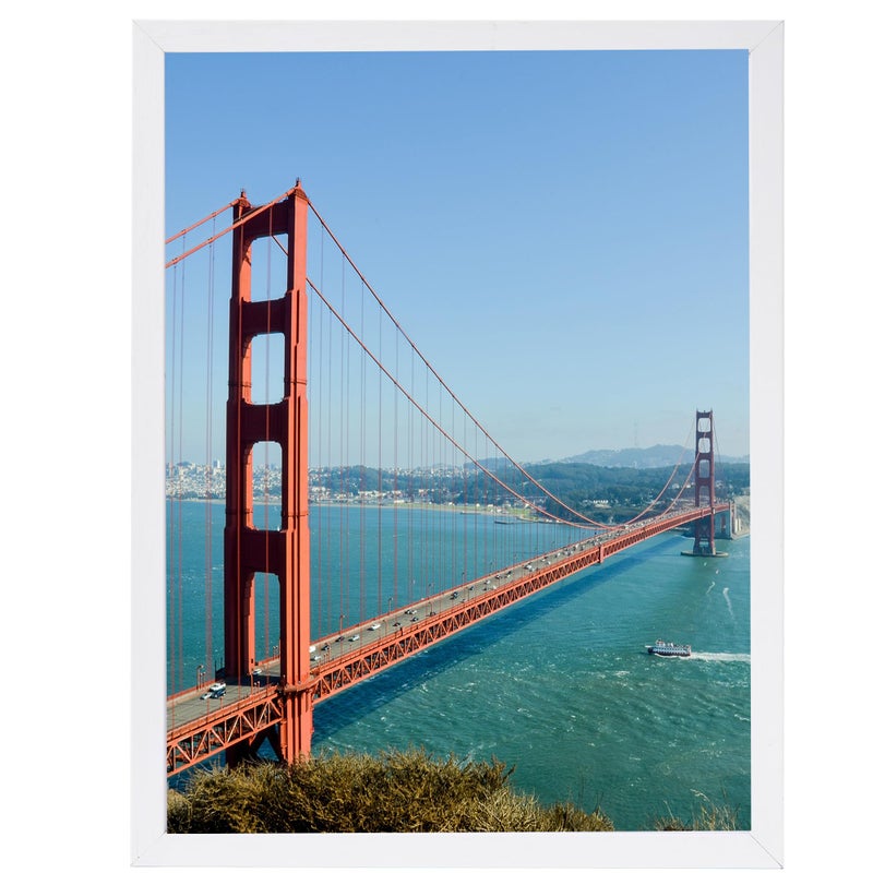 HEYTUYA 11x15 inch Picture Frame White for Wall Hanging  Wall Gallery Poster Frame Photo Frame with Shatter Resistant Plexiglas  White - Image 1