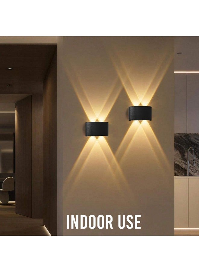 Gesto 4W Waterproof Led Wall Light for Home Decoration - Up Down 2-Way LED Wall Lamp | IP65 Outdoor Fancy Wall Lights for Balcony,Gate,Elevation,Garden,Patio | Decorative Wall Mount Light -Pack of 1 - Image 5