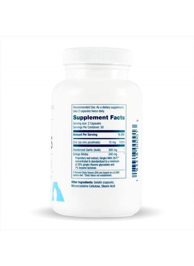 Arches Tinnitus Formulas Arches Tinnitus Formula - Now with Ginkgo Max 26/7 - Natural Tinnitus Treatment for Relief from Ringing Ears - 100 Count Bottle - 25 Day Supply  - Image 3