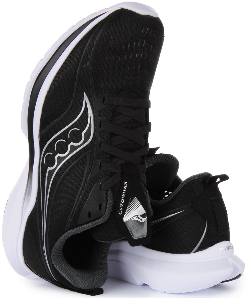 Saucony Women's Kinvara 13 Running Shoe, Black/Silver, 5 - Image 5
