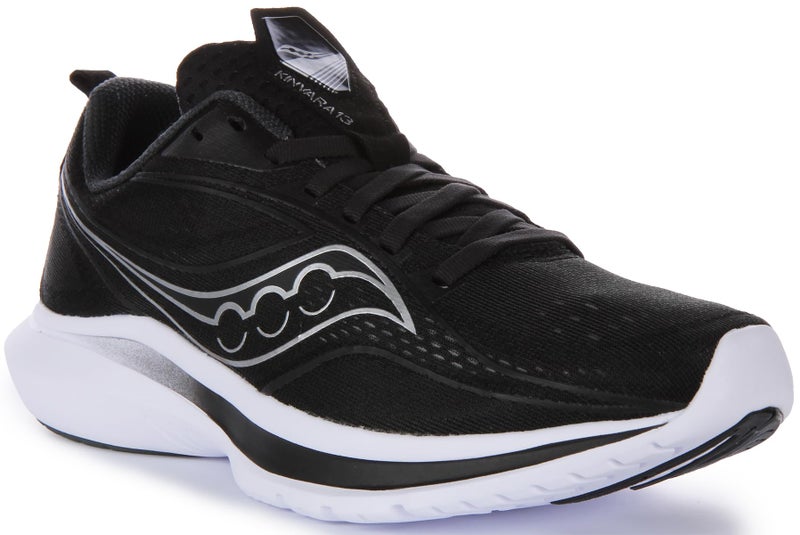 Saucony Women's Kinvara 13 Running Shoe, Black/Silver, 5 - Image 2