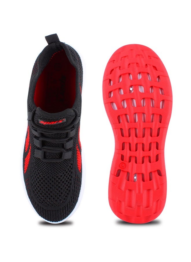 sparx - Sparx Womens SD0183L BlackRed Running Shoe - 6 UK (SD0183LBKRD0006) - Image 1