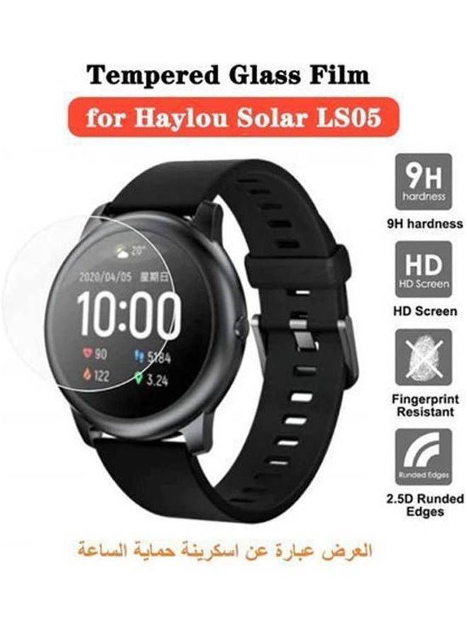 NIBEMINENT Tempered Glass Film Screen Protector For Haylou Solar LS05 Smart Clear