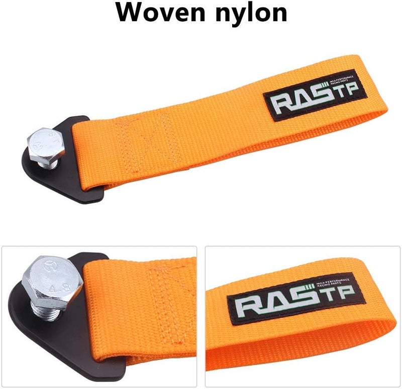 RASTP High Strength Racing Tow Strap (Orange) - Image 5