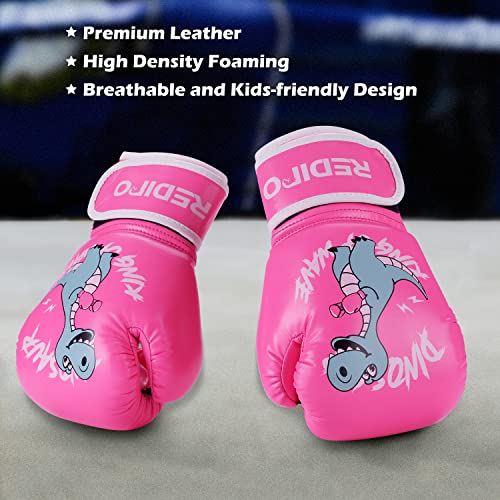 Redipo Kids Boxing Gloves for Boys and Girls, Youth Boxing Training Gloves for Kids 3-15, 4&6OZ Punching Bag Kickboxing Thai Mitts MMA Training Sparring Gloves - Image 4