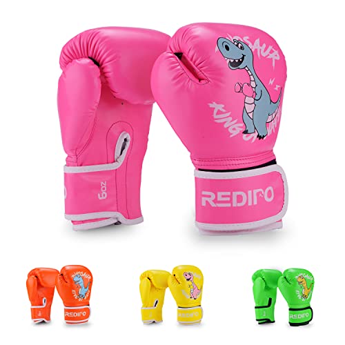 Redipo Kids Boxing Gloves for Boys and Girls, Youth Boxing Training Gloves for Kids 3-15, 4&6OZ Punching Bag Kickboxing Thai Mitts MMA Training Sparring Gloves - Image 1