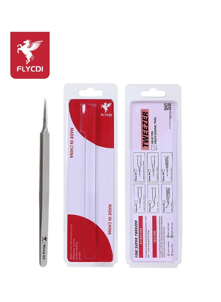 flycdi Precision Anti-static Lengthened Straight Head Tweezers - Image 1