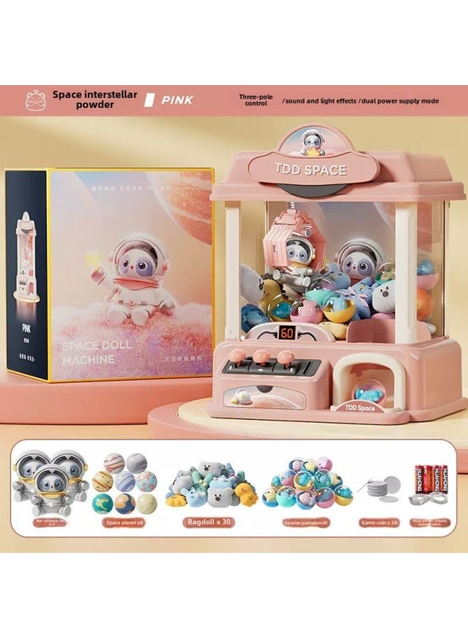 D Doll Machine Small Household Doll Game Coin Children's Toy Play House Suit Birthday Doll Wholesale-Color:【Interstellar Space Powder】 Deluxe Edition 61 - Image 1