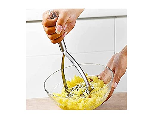 pass pass Stainless Steel, Kitchen Items for Lemon Juicer, Masher, Egg Whisk, Momo's Tong & Pakkar. (Combo of 5) - Image 2