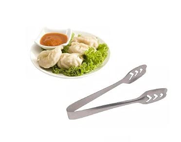 pass pass Stainless Steel, Kitchen Items for Lemon Juicer, Masher, Egg Whisk, Momo's Tong & Pakkar. (Combo of 5) - Image 5