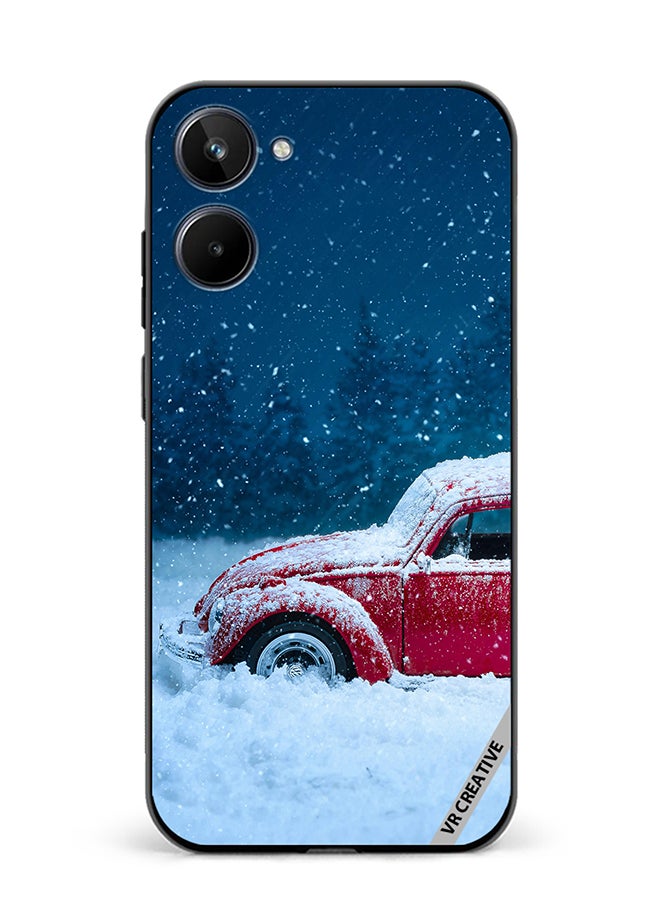 VR CREATIVE Protective Case Cover For Realme 10 Christmas Car Design Multicolour - Image 1