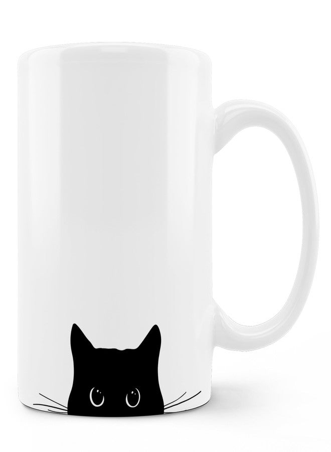 OFlich Black Cat Coffee Mug - Black Cat Gifts, Black Cat Mug, Cat Mugs For Cat Lovers Women, Cat Gifts For Cat Lovers, Cat Gifts For Women Girls, 11oz Ceramic Coffee Mug - Image 1