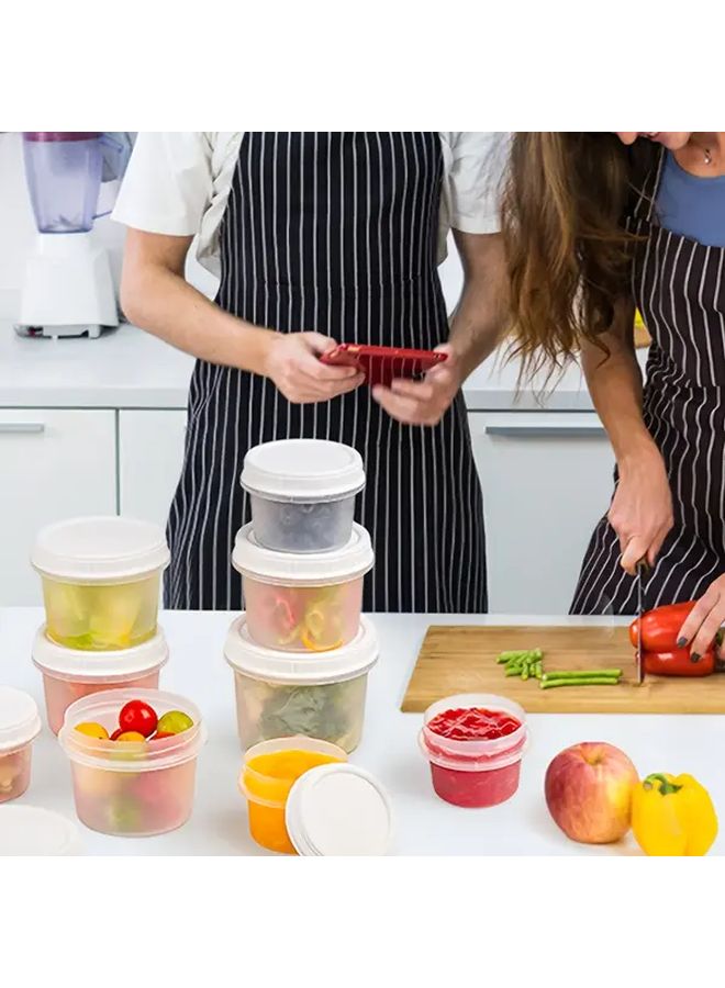 10pcs 9.47oz Sealed Overnight Oats Containers Airtight Leakproof Food Storage Jars With Lid Stackable Design For Cereal Salad Cake Jam Party Refrigerator Safe Kitchen Restaurant Office Use - Image 5