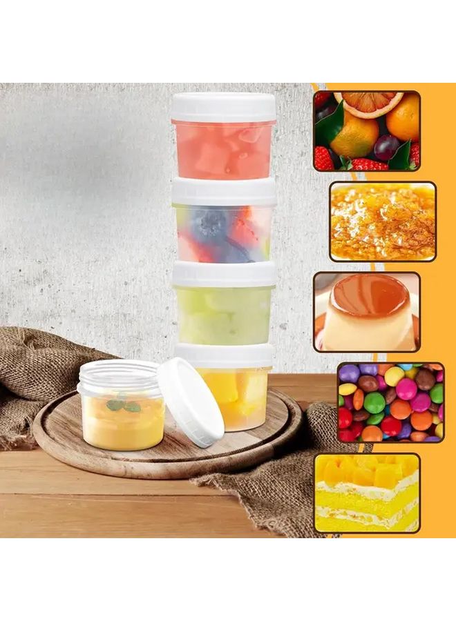 10pcs 9.47oz Sealed Overnight Oats Containers Airtight Leakproof Food Storage Jars With Lid Stackable Design For Cereal Salad Cake Jam Party Refrigerator Safe Kitchen Restaurant Office Use - Image 3